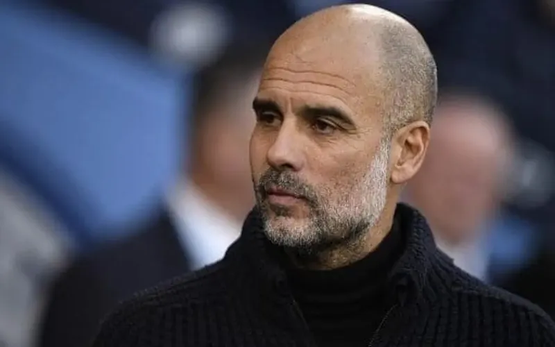 Pep Guardiola no comando do Manchester City