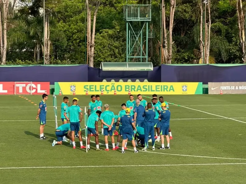 Preparação: Seleção Brasileira se apresentou nessa segunda-feira (7), no CT do Palmeiras