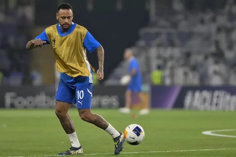 Neymar voltou aos gramados, pelo Al-Hilal, no 2º tempo do jogo