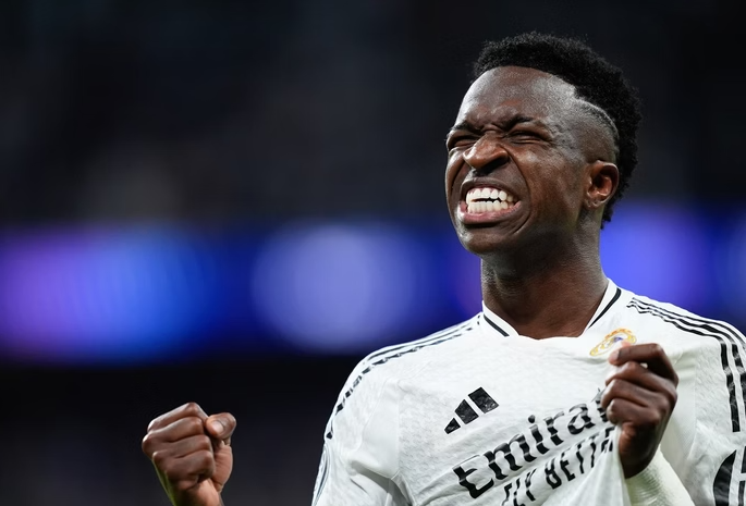 Vini Jr jogador do Real Madrid.