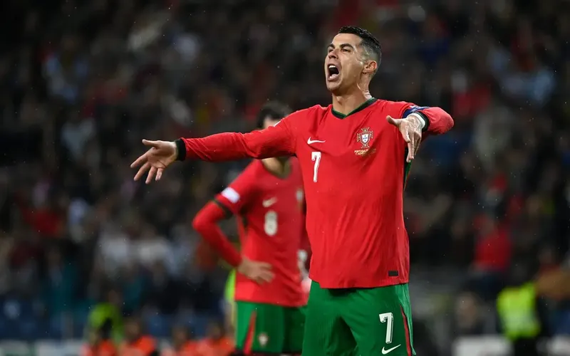 Cristiano Ronaldo em ação por Portugal