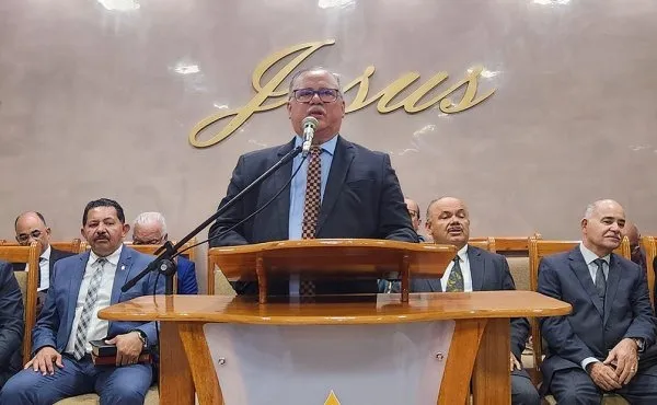 Presidente da AD em Alagoas, José Orisvaldo ministrou o culto