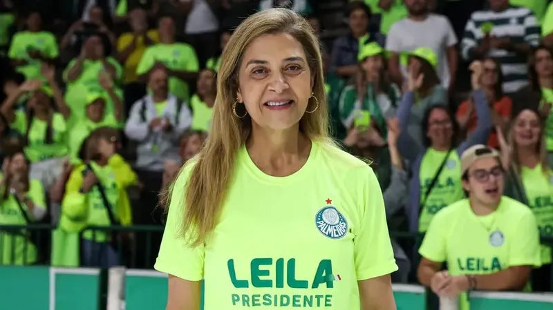 Leila Pereira disse que clube vai ao mercado buscar reforços