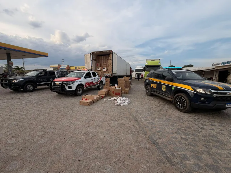 Imagem ilustrativa da imagem Motorista é preso em AL com 12 milhões de cigarros contrabandeados do Paraguai