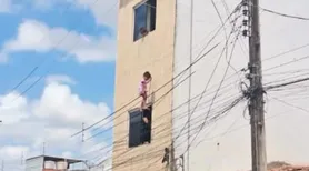 Criança cai de janela do 2º andar e fica presa em fios no Sertão de Alagoas