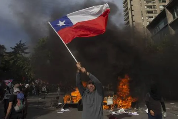 Chile tem vivido dias de violentos protestos contra a desigualdade social