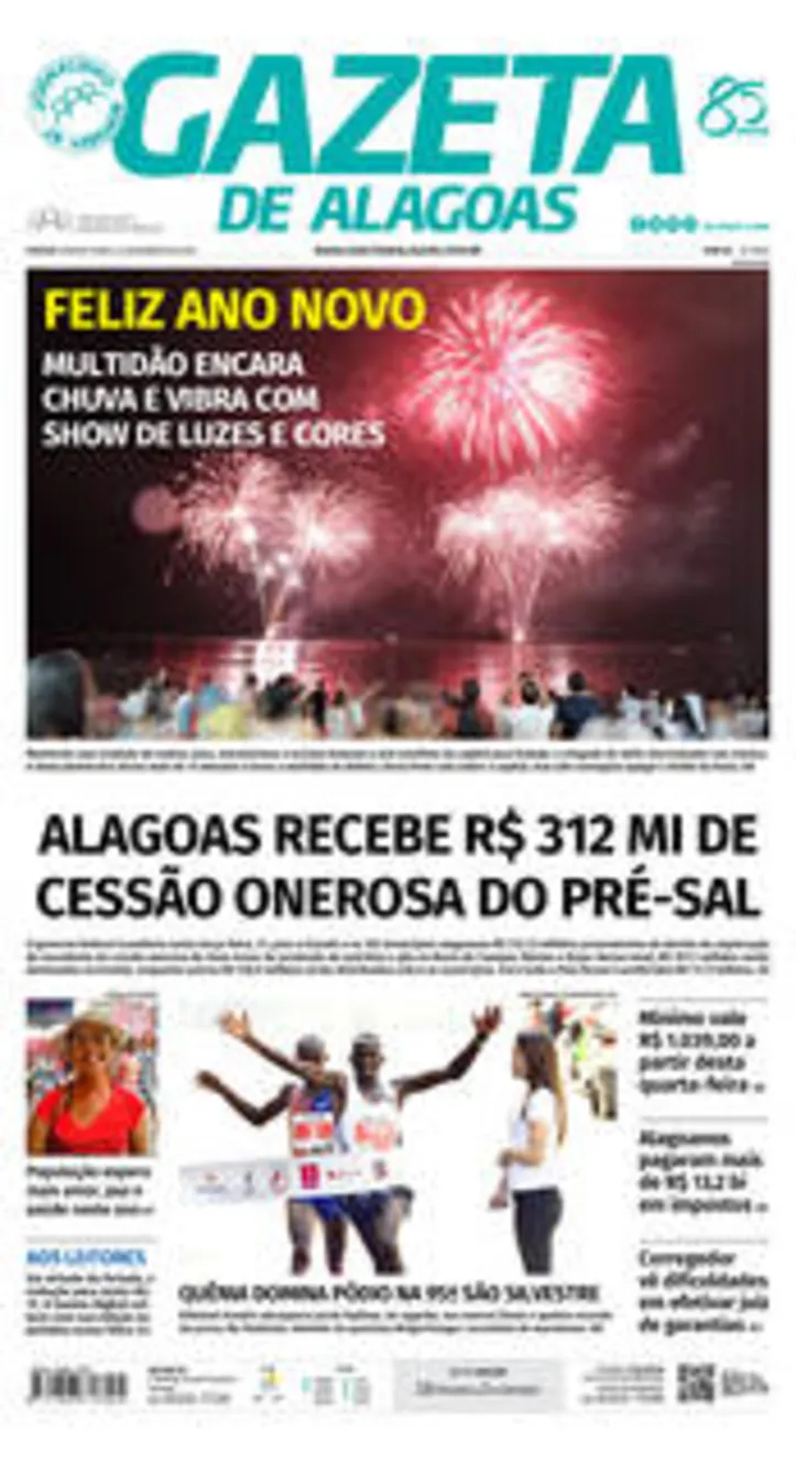 Imagem ilustrativa da imagem Edição do dia 1 de janeiro de  2020