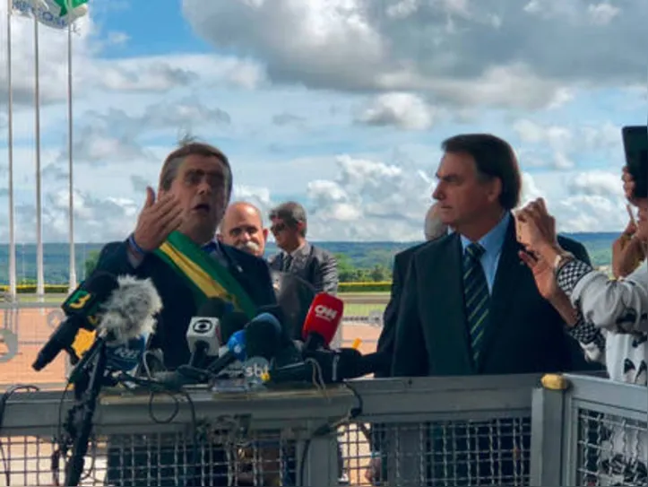 Presidente não quis comentar resultado do PIB e pediu para que humorista falasse