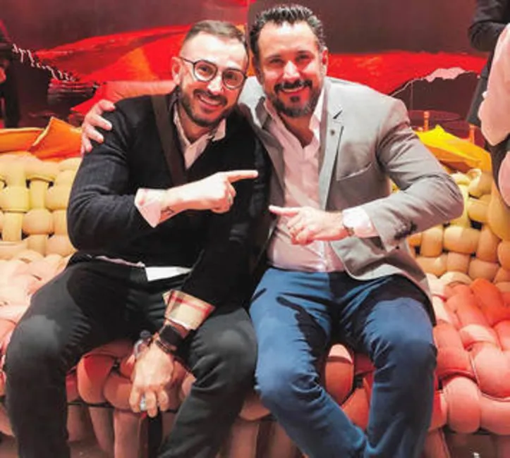 Já que é dia de #TBT, a coluna foca o encontro do arquiteto JADSON AMORIM com o designer PEDRO FRANCO em Milão