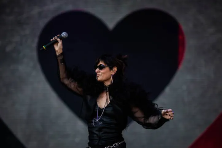 *ARQUIVO* RIO DE JANEIRO, RJ, 05.10.2019 - A cantora Fernanda Abreu se apresenta no Rock in Rio. (Foto: Eduardo Anizelli/Folhapress)