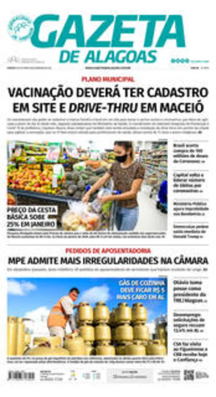 Imagem ilustrativa da imagem Edição do dia 8 de janeiro de  2021
