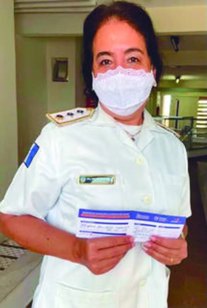 Devidamente vacinada, MORGANA FON foi promovida a Tenente Coronel do Quadro de Saúde como Médica Cardiologista da Polícia Militar - coroando uma carreira de 14 anos de efetivo na instituição