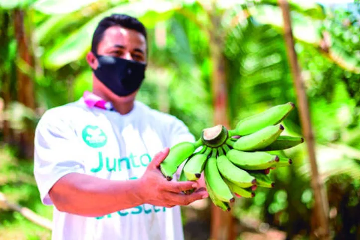 Associação dos Mini Produtores do Vale da Pelada recebeu 200 caixas de fruta e 60 caixas d’água de 1000 litros para otimizar produção
