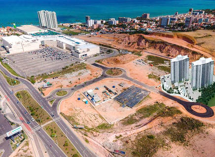 Obras de urbanização do complexo imobiliário no Parque Shopping estão em fase avançada de construção