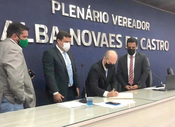 Com a ida de Kelmann Vieira para a Seprev, ALAN BALBINO assumiu cadeira como vereador 