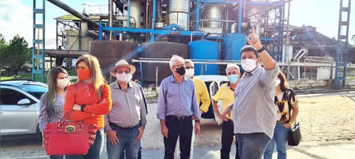 Comitiva conheceu todo o parque industrial da cooperativa localizada no município de Coruripe