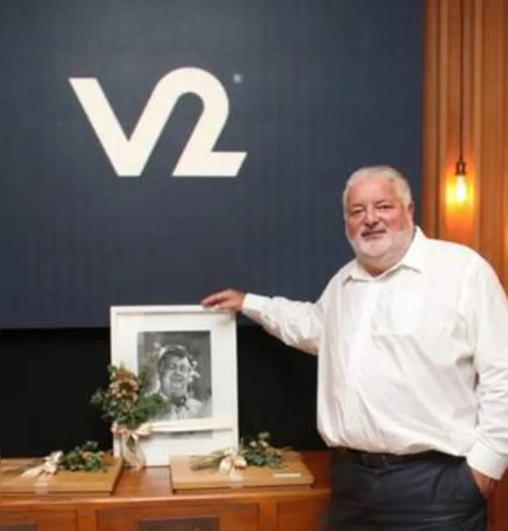 MÁRCIO RAPÔSO, referência no mercado imobiliário alagoano, durante o lançamento do edifício Mansão Galba Accioly, da V2 Construções. O empreendimento levará o nome de um dos mais respeitados empresários do mercado automotivo de Alagoas