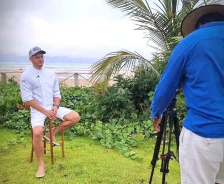 Backstage do programa Hotéis Incríveis, com o chef WANDERSON MEDEIROS direto do restô Banami - em Milagres