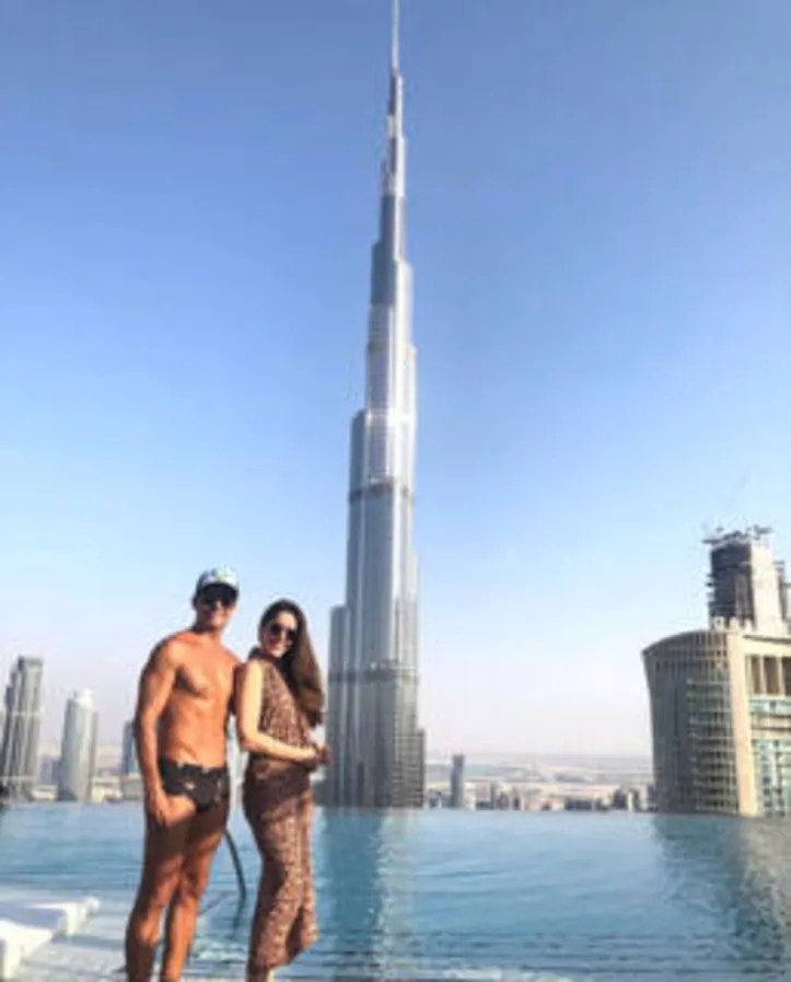 MARCOS SOARES+DRI PINHEIRO curtiram dias de dolce far niente em Dubai - em clima de honey moon