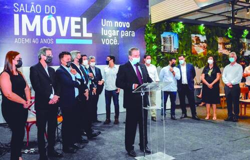 Presidente da Ademi, Marcelo Saldanha, destacou a importância do evento para movimentar o setor imobiliário e aquecer a economia