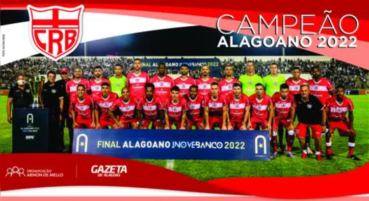 Imagem ilustrativa da imagem CRB (Clube de Regatas Brasil) - Campeão Alagoano de 2022