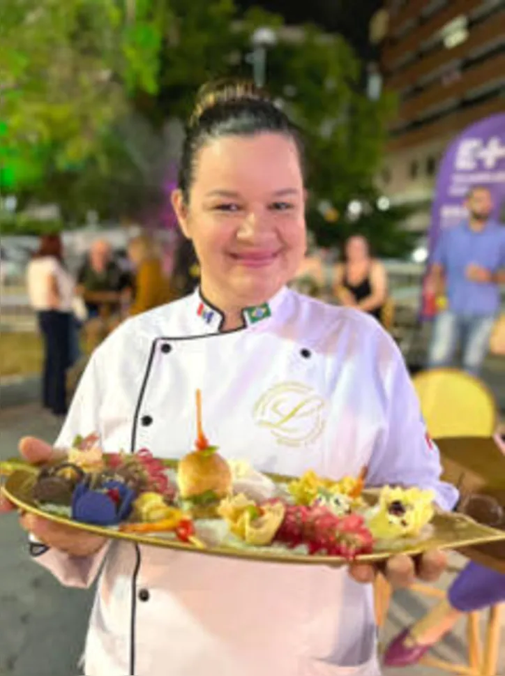 A chef LUCIANA ALBUQUERQUE assinou o menu do evento