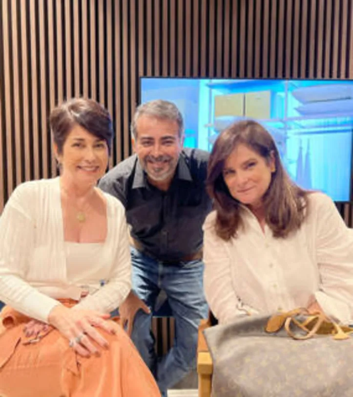 As arquitetas CREUZA LIPPO+SANDRA LEAHY com este redator