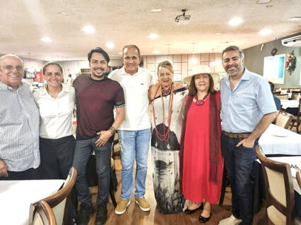 GUILHERME CALCUTÁ recebeu lote extra de colunistas, na Churrascaria Mister Grill, para a tradicional Confra da Alacos - pilotada por Jacira Leão