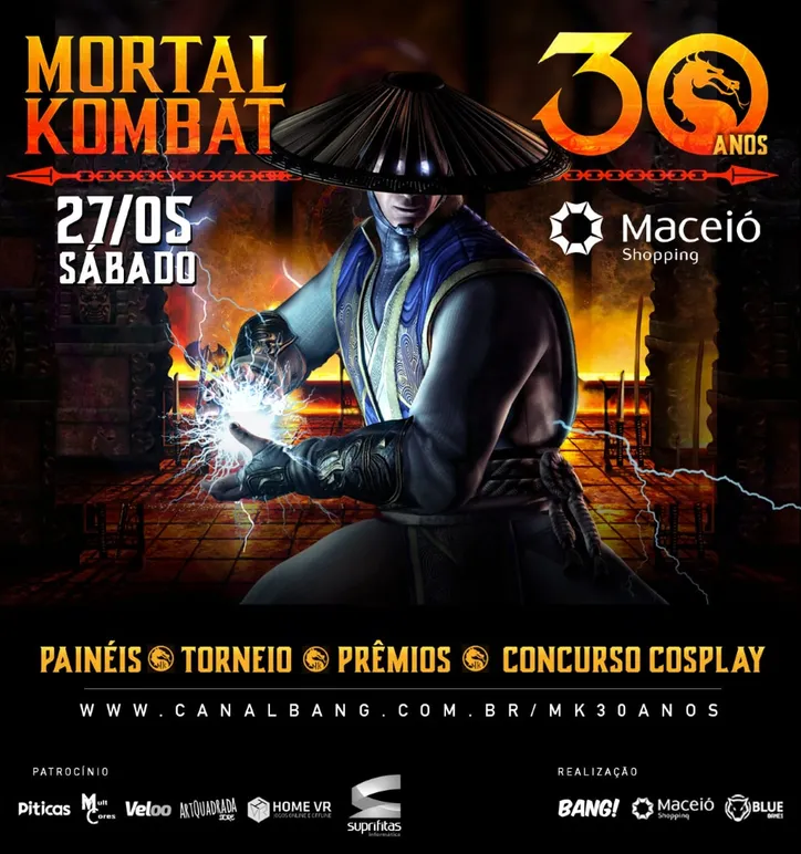 Imagem ilustrativa da imagem Promovido pelo Canal Bang! evento celebra os 30 anos de Mortal Kombat