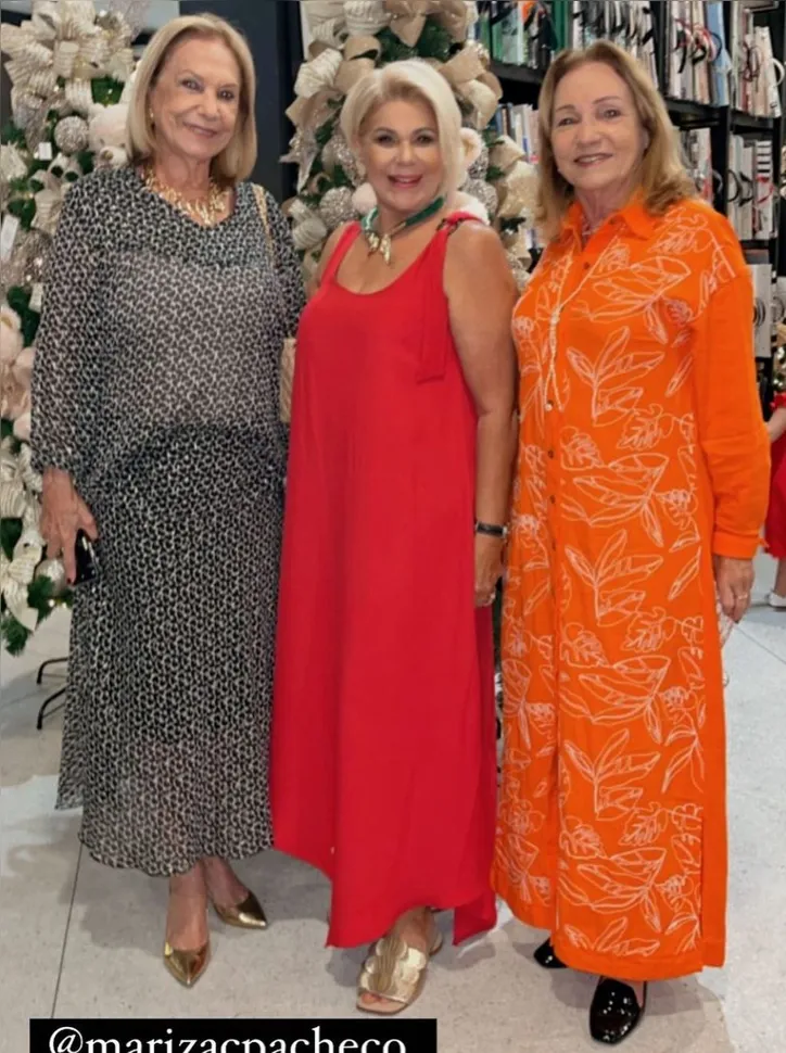 Na foto com Tânia e Cacilda, MARIZA PACHECO comanda uma animada mesa apoiando ‘réunion’ em prol da Associação dos Hemofílicos, no Outback