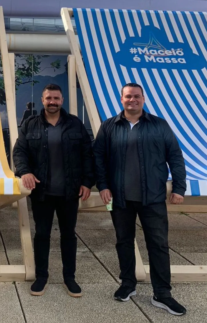 O chef ROBERTO MACIAS NETO e o presidente da Abrasel-AL, MARCUS BATALHA, participaram da Bolsa de Turismo de Lisboa, onde apresentaram as riquezas da culinária alagoana