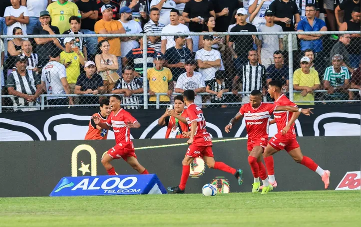 Comemoração do gol do CRB na partida contra o ASA