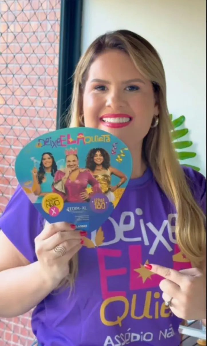 Em sintonia com a folia, MELLINA FREITAS celebra os investimentos do governo de Alagoas no carnaval da capital e do interior. Além da festa, a secretária de Cultura e Economia Criativa reforça a campanha ‘Não é Não’, conscientizando foliões sobre o combate ao assédio