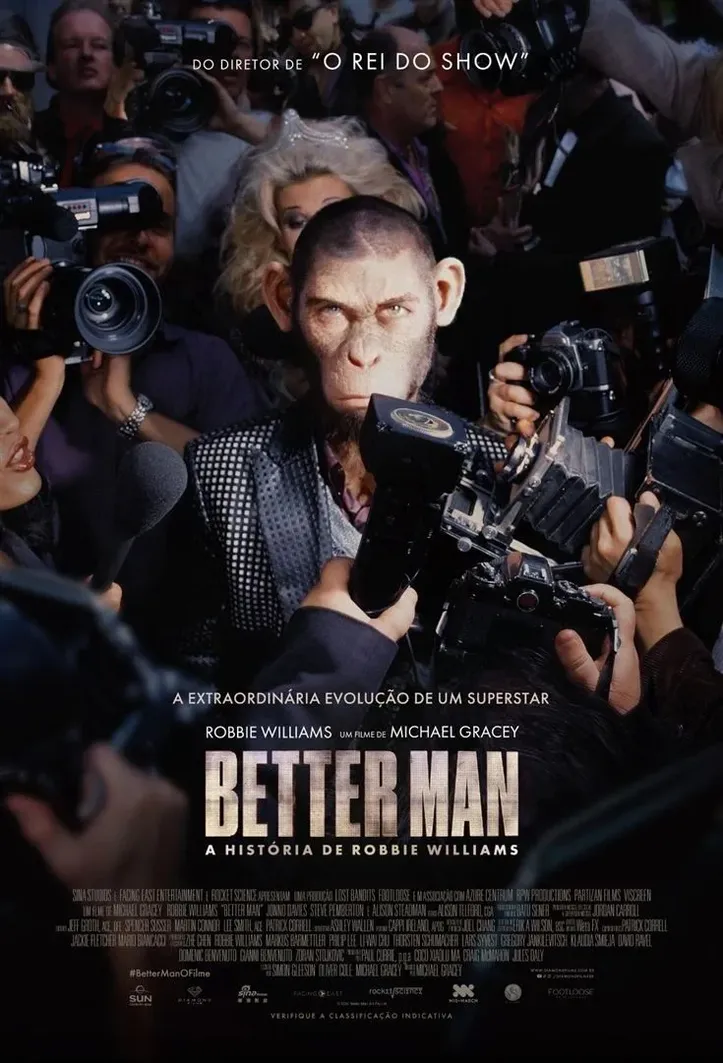 Imagem ilustrativa da imagem ‘Better Man’: entre o brilho e as sombras de um ícone pop