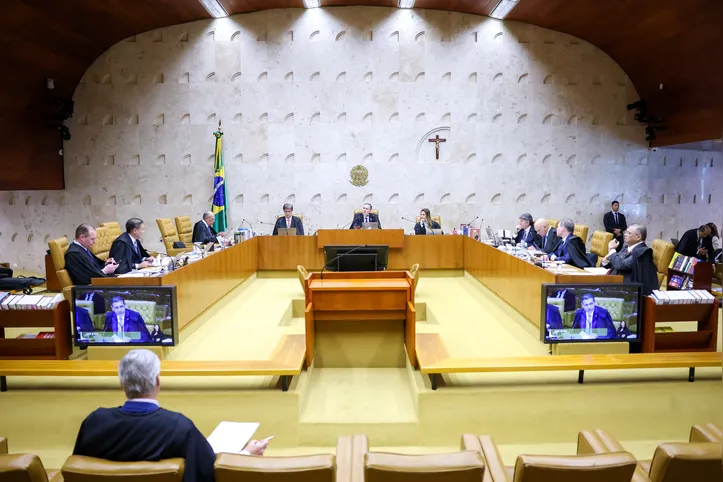 Ministros do STF durante julgamento nessa quinta-feira (20), em Brasília