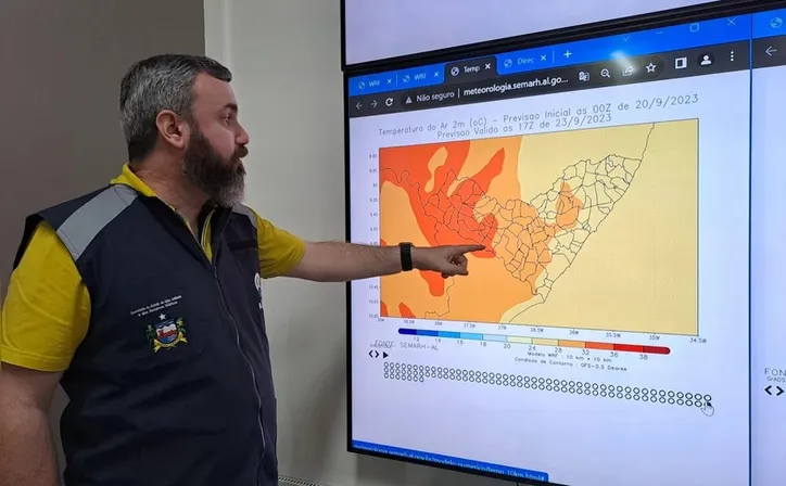 Em relação as chuvas, a atuação de uma massa de ar quente e seca, continua inibindo a formação de nebulosidade convectiva, diz meteorologista