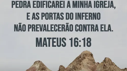 O versículo 18 de Mateus 16 - Imagem