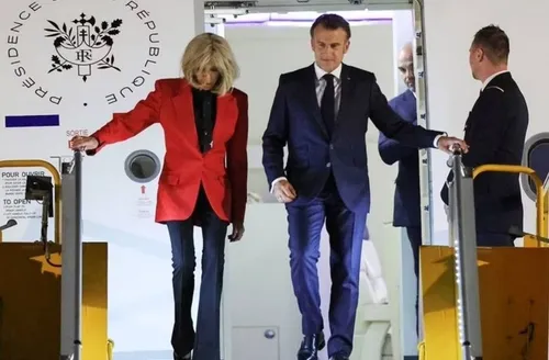 Macron minimiza agressão da esposa: ‘Estávamos brincando’
