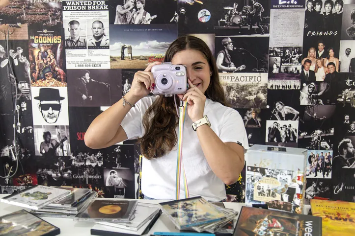 Influenciada pelo pai, Sofia sempre gostou de objetos vintage