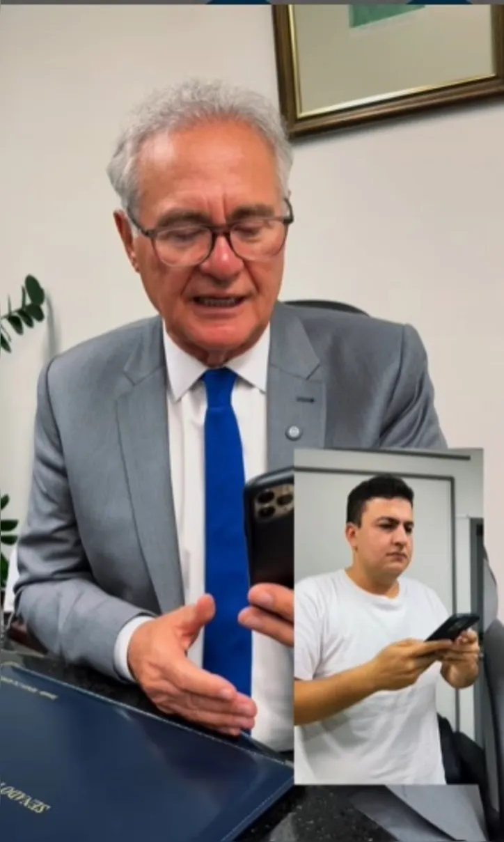 Renan Calheiros conversou com o prefeito de Rio Largo, Pedro Carlos, que agradeceu o apoio