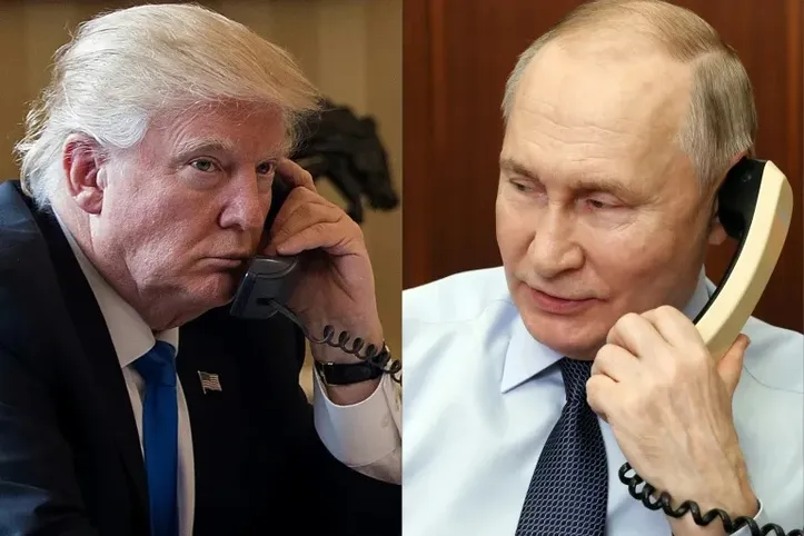 Imagem ilustrativa da imagem Trump liga para Putin e negocia cessar-fogo imediato na guerra