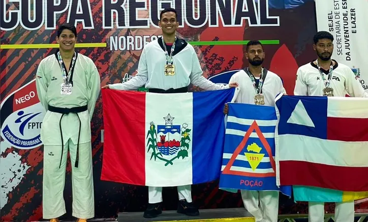 Marcelo Melo no lugar mais alto do pódio em João Pessoa