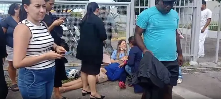 Gestante recebeu ajuda da população e aguardou por socorro