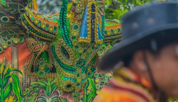 Imagem ilustrativa da imagem Bumba Meu Boi encanta público em cortejo popular e é tema de exposição em Maceió