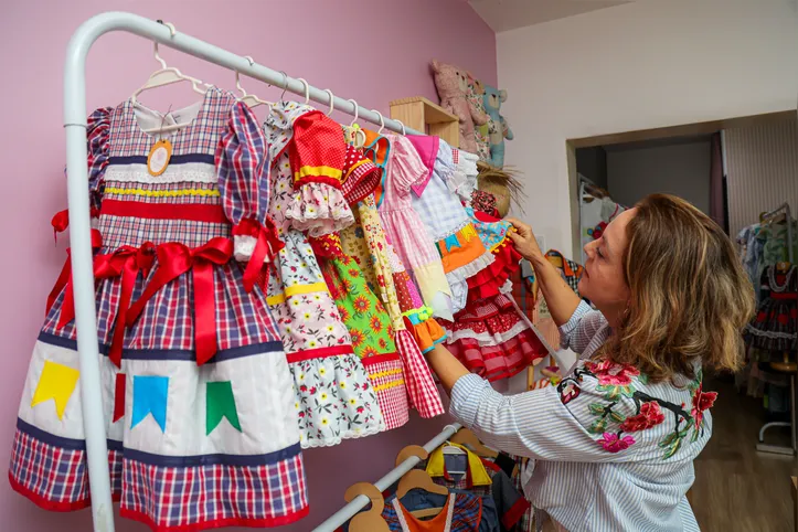 Vestidos juninos unem a tradição, criatividade e um colorido todo especial