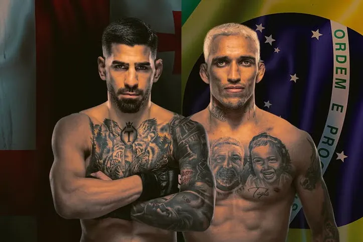Ilia Topuria e Charles Oliveira vão se enfrentar na luta principal