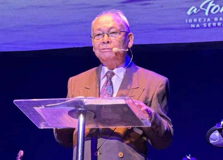 Pastor Evilásio agradece homenagem a ele na IB da Serraria