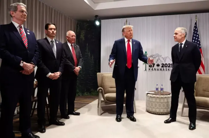 Americano foi ontem (16) ao Canadá, mas antecipou volta aos EUA por causa do conflito Israel x Irã