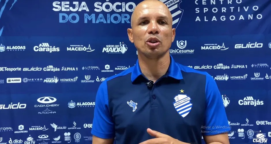 “Precisamos retomar com vitória”, disse Higo Magalhães, do CSA