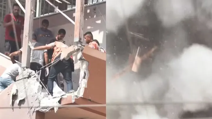 Imagem mostra momento em que míssil de Israel atinge jornalistas e equipe de resgate em Gaza